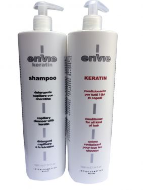 ENVIE KERATIN HAIR SHAMPOO AND KERATIN HAIR CONDITIONER 1000ML