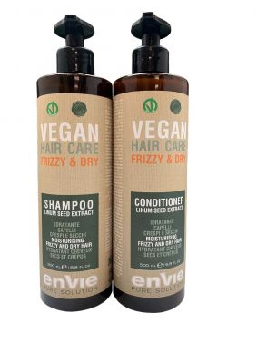Envie vegan Shampoo per capelli secchi crespi e balsamo per capelli 250ml