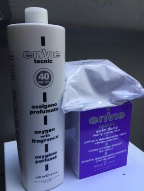 ENVIE hair VIOLET DECOLORANTE POLVERE E Developer 40V